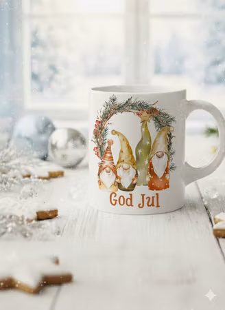 Personlig Julmugg- Nisse