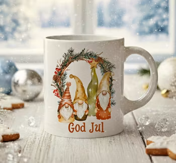 Personlig Julmugg- Nisse