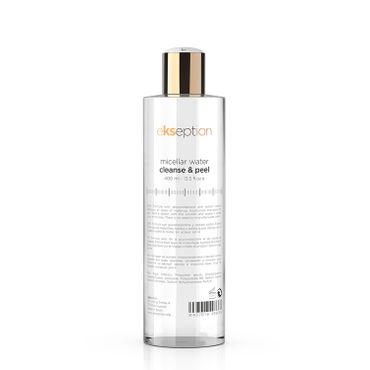Micellar water cleanse & peel