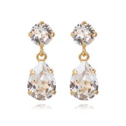 Mini Drop Earrings / Crystal