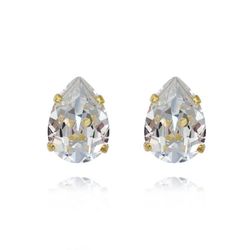 Mini Drop Stud Earrings / Crystal