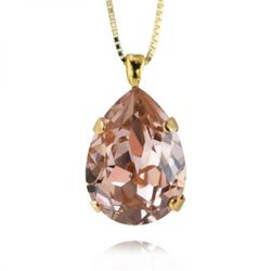 Classic Drop Necklace / Vintage Rose