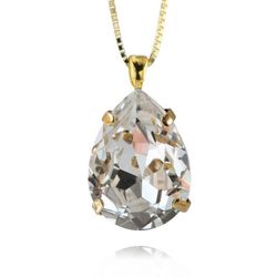 Classic Drop Necklace / Crystal