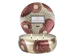 3 Wick Tin Candle - Gilt Pomander & Hinoki