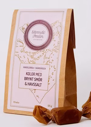 Kola med brynt smör och havssalt