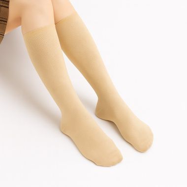 Stödstrumpor beige