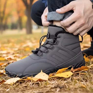 Fodrade barfotaskor (grå)