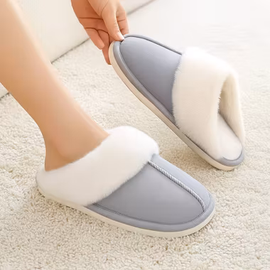 Fodrade innetofflor (Grå)