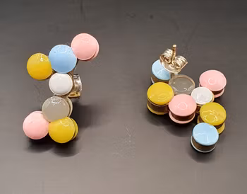 Hopprepsörhängen Kluster Bubbelgum