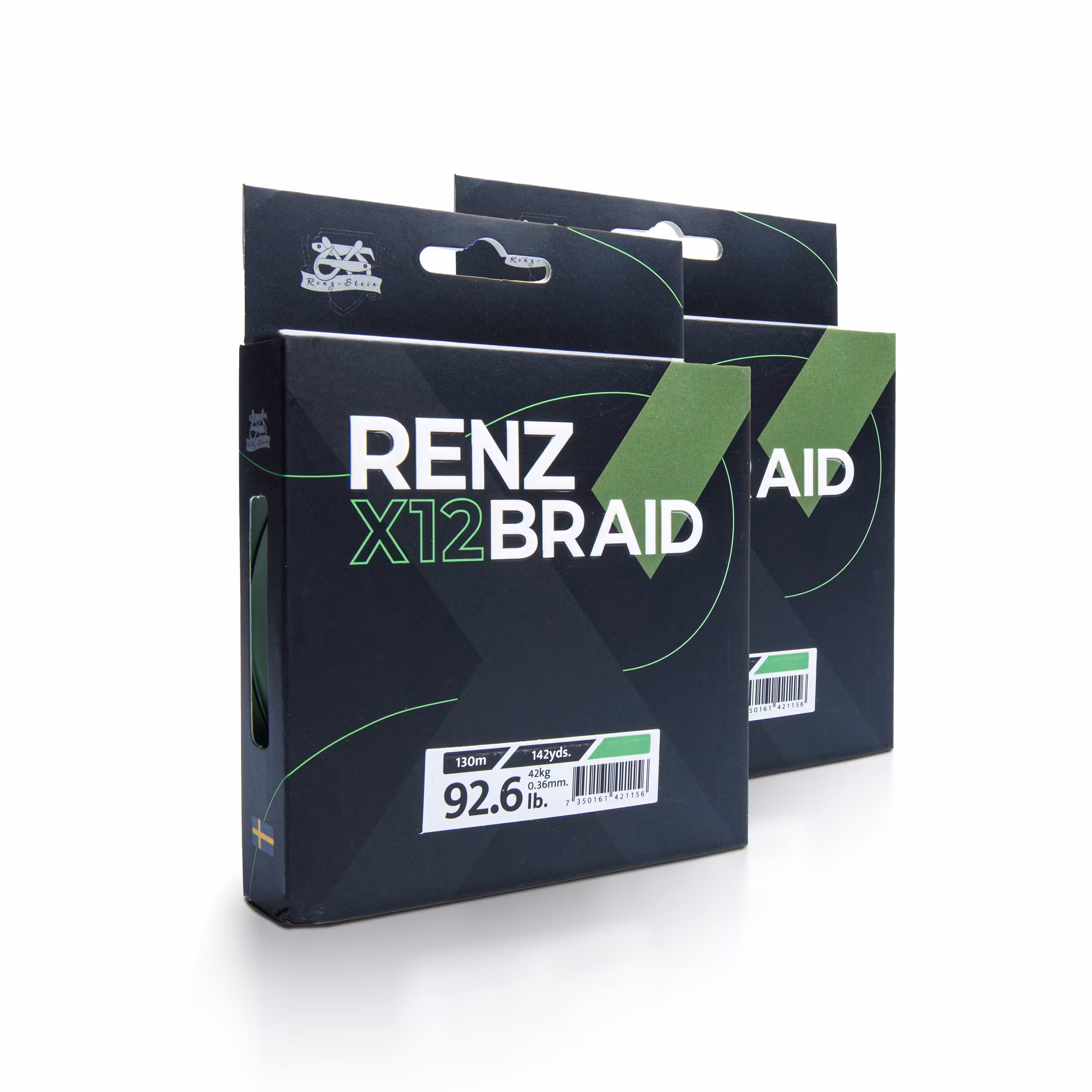 RenzBraid X12 Fluo Grön 130m
