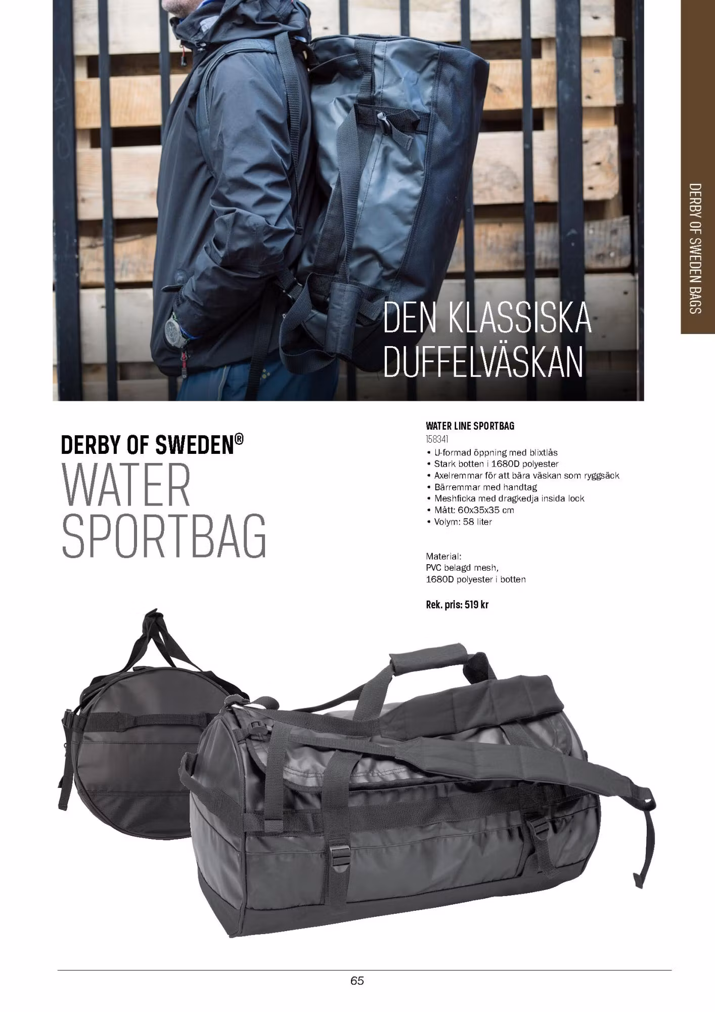 DERBY OF SWEDEN® WATER SPORTBAG - Lindströms Reklam och Profil