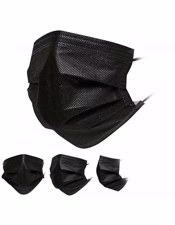 Medical Face Mask Typ II - 50-pack- Svart