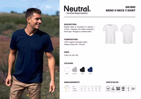 Neutral Men´s V-Neck T-Shirt