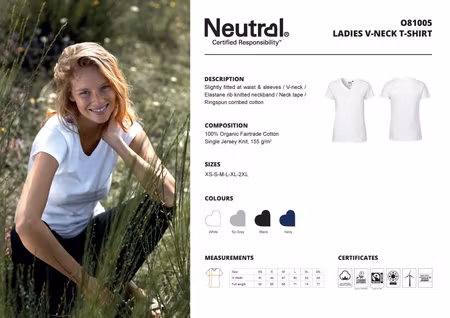 Neutral Ladies´ V-Neck T-Shirt