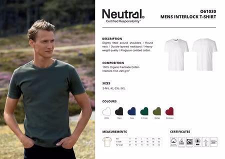 Neutral Men´s Interlock T-Shirt