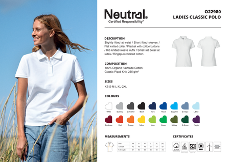 Neutral Ladies´ Classic Polo
