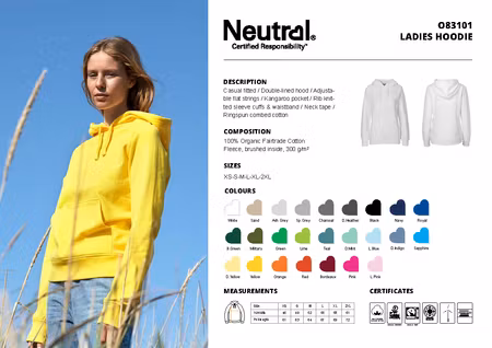 Neutral Ladies´ Hoodie