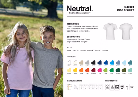 Neutral Kids´ Short Sleeve T-Shirt