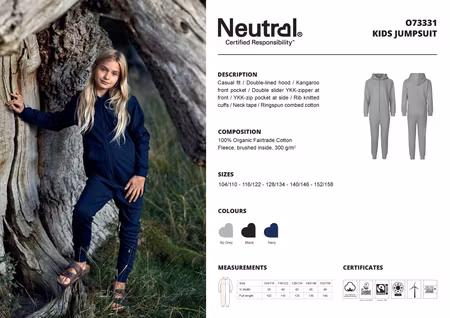 Neutral Kids´ Jumpsuit