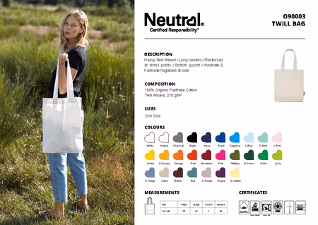 Neutral Twill Bag