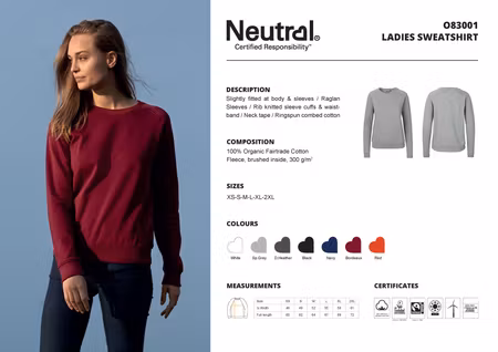 Neutral Ladies´ Sweatshirt
