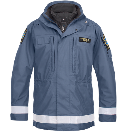 Texstar Ordningsvakt Fodrad Parkasjacka 2 i 1 - Unisex - OJ02