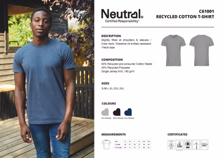 Neutral Recycled Cotton T-Shirt