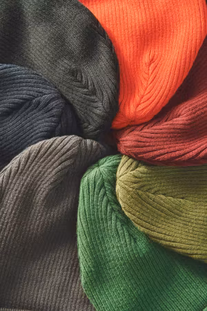 Neutral Mixed Knit Beanie