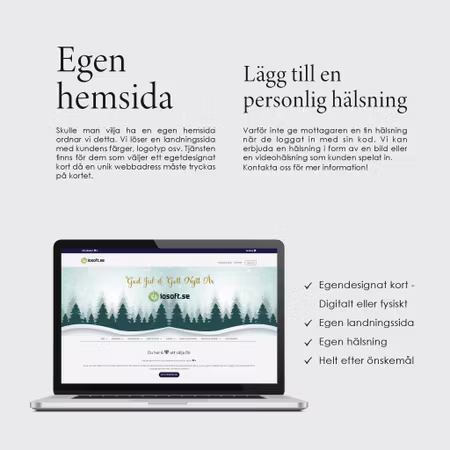 Joyful Giftcard - Personlig hälsning hemsida bild/video