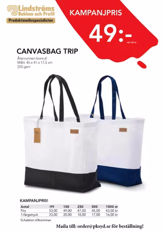 Bomullsbag Trip Recycle