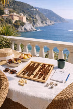 Backgammon/schack/yatzy - Pensare - Brun