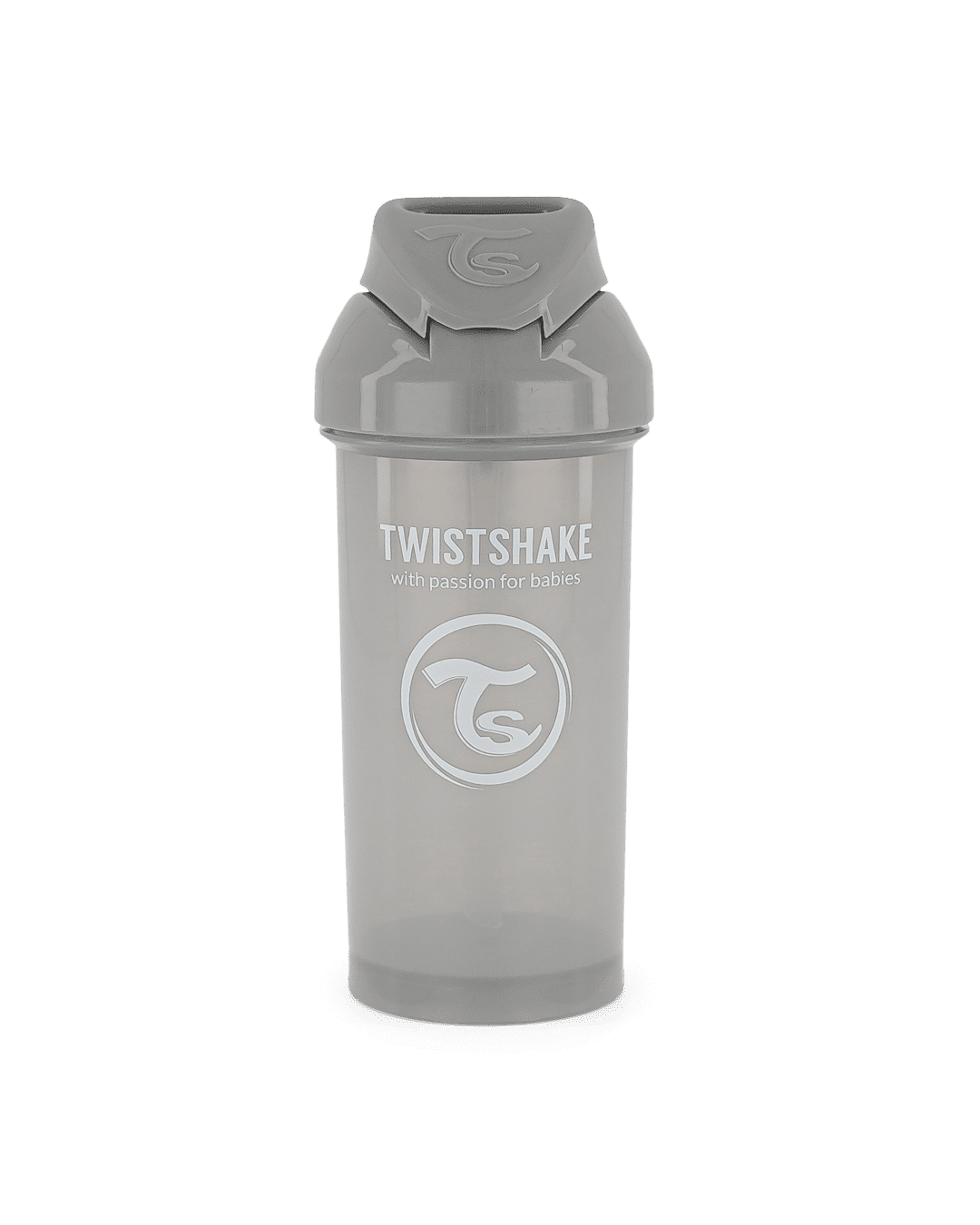 Twistshake Straw Cup 360ml 12+m Pastel Grey