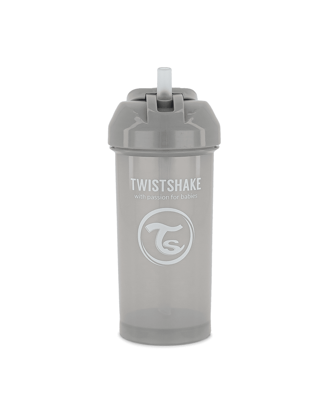 Twistshake Straw Cup 360ml 12+m Pastel Grey
