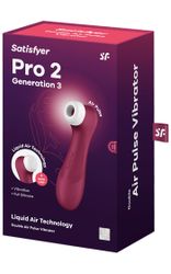 Satisfyer Pro 2 Gen 3 Appstyrd - Vinröd