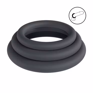 Kopia Silicone Cockrings - 3pack  L/XL/XXL