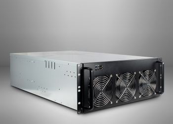 Inter-Tech 4W2 - 19 &quot;4U rackmount chassis for 8GPU and 1PSU - mining