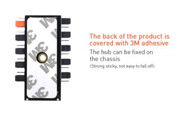 RGEEK - Fläkthub, 1 till 10, PWM, 4-pin molex (PATA)