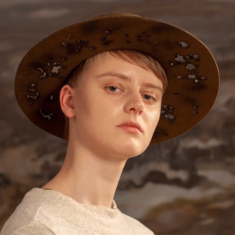 Spansk hatt med hål