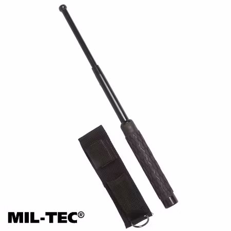 MIL-TEC Teleskopbatong 16" i stål inkl. hölster