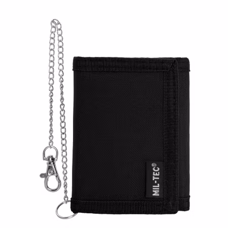 MIL-TEC Plånbok med kedja - Svart