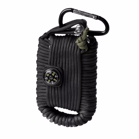 MIL-TEC by STURM PARACORD SURVIVAL KIT LARGE - BLACK