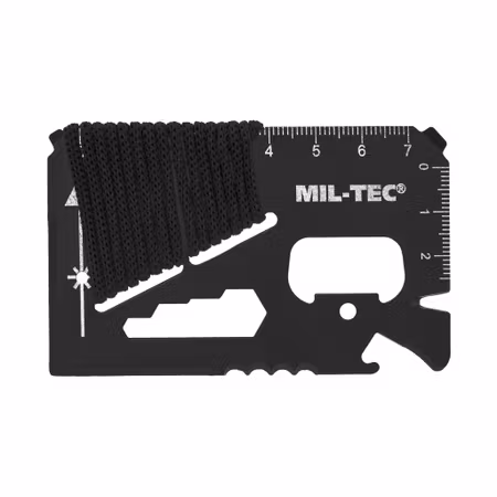 MIL-TEC Survival Tool Card With Paracord and Case