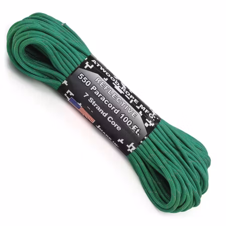 Amerikansk Paracord med Reflex - Grön