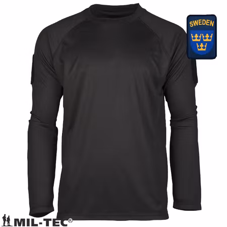MIL-TEC by STURM TACTICAL LONG SLEEVE QUICK DRY SHIRT - BLACK