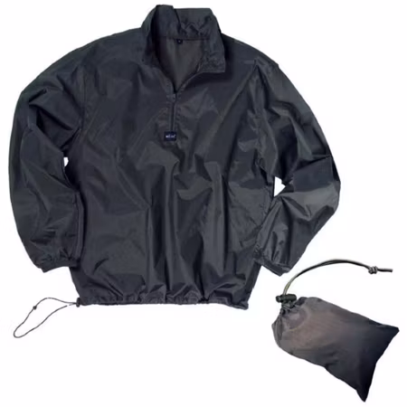 MIL-TEC Windshirt (Stowaway) - Svart