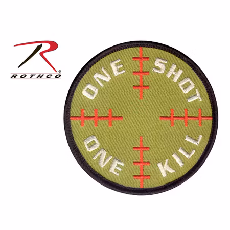 ROTHCO ONE SHOT ONE KILL Morale Patch