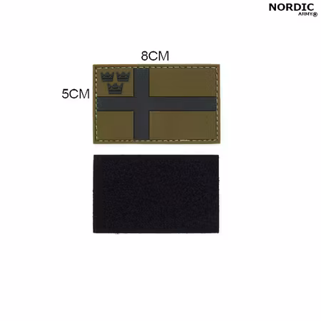 Nordic Army® Swedish Flag Royal Crown - Army Green