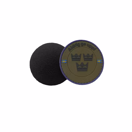 Gummi Märke Aldrig ge upp - Army Green