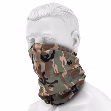 MIL-TEC by STURM Multi funktion Headgear (BUFF) - Woodland Camo