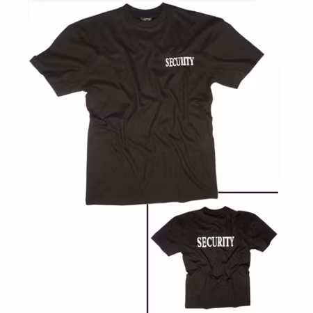 MIL-TEC SECURITY T-Shirt - Svart